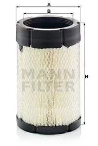 Фильтр воздушный двигателя FILTER MANN C16014