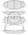 Гальмівні колодки пер. Toyota Avensis 08- (bosch) (150,8x62,5x19,5) A.B.S. A.B.S. 37722 (фото 1)