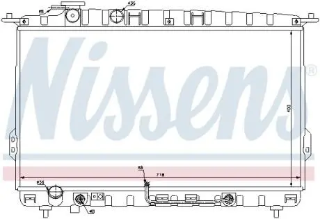 Радіатор охолодження NISSENS 67027