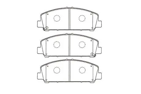 PARTS NISSAN Гальмівні колодки передн. INFINITI QX56 5,5 12- PARTS KAVO KBP-6611