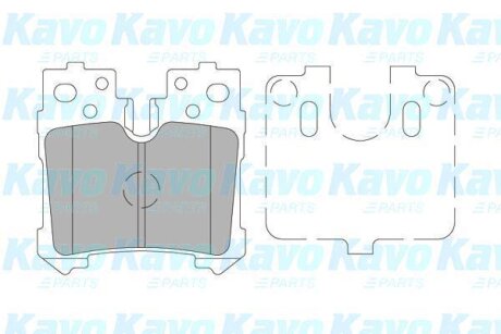 PARTS TOYOTA Гальмівні колодки задн.Lexus LS 06- PARTS KAVO KBP-9122 (фото 1)