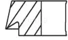 Mahle =&quot;&quot; a_Комплект поршневих кілець RENAULT/DACIA - знято з виробництва MAHLE / KNECHT ="02215N1" (фото 2)