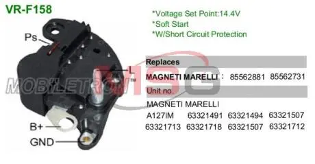 Регулятор напруги IX121 MOBILETRON VRF158