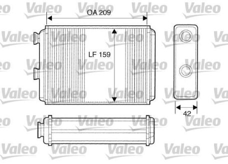 ="" Радiатор пiчки FIAT/LANCIA Doblo/Idea/Punto/Musa/Ypsilon "1,2-1,9 "03>> Valeo ="812280"