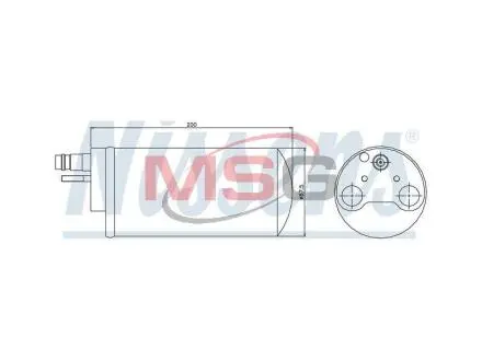 RENAULT Осушувач ESPACE IV 1.9, 2.0, 2.2 02-, LAGUNA II 1.6, 1.8, 1.9, 2.0 01- NISSENS 95341
