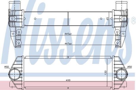 FORD Інтеркулер Transit Connect 1.8TDCi 06- NISSENS 96435 (фото 1)