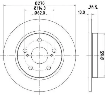 Тормозной диск Nisshinbo ND1007K