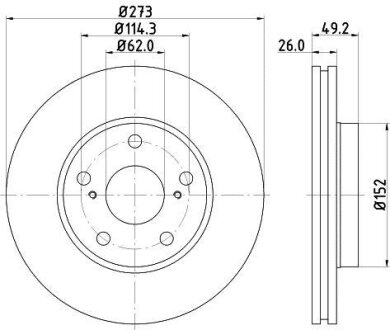 Тормозной диск Nisshinbo ND1021K (фото 1)