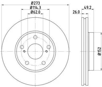 Тормозной диск Nisshinbo ND1021K