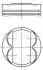 Поршень Opel Astra H/J/Insignia/Zafira 1.8 05- (80.5mm/STD) MAHLE MAHLE / KNECHT 011 PI 00105 000 (фото 1)