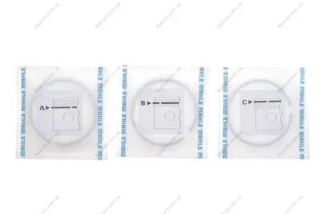 Кільця поршневі Fiat 1.6/1.8/2.0 (84.40mm/+0.40) (1.5-2-3.94) MAHLE MAHLE / KNECHT 008 65 N1