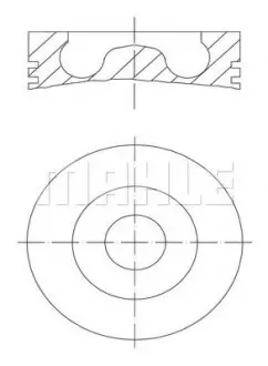 Поршень BMW X5 (E70)/X6 (E71/E72) 08-10 (84.00mm/STD) M57 MAHLE MAHLE / KNECHT 081 PI 00105 000