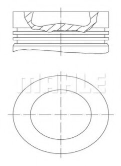 Поршень VW T5 2.0TDI (81.00mm/STD) MAHLE MAHLE / KNECHT 028 PI 00100 000