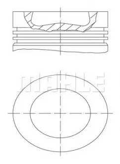 Поршень VW T5 2.0TDI (81.00mm/STD) MAHLE MAHLE / KNECHT 028 PI 00100 000
