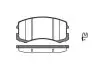 REMSA MITSUBISHI гальмівні колодки перед. Galant VI 96-03, Lancer 03- 0965.01 REMSA 0965.01
