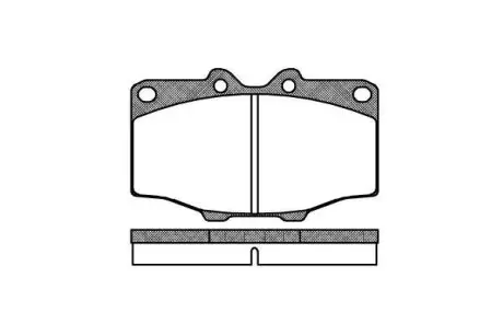 TOYOTA гальмівні колодки передн. Land Cruiser -96 REMSA 0132.00