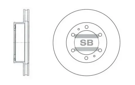 SANGSIN Гальмівний диск Hi-Q (SANGSIN) SD4011