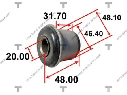 Сайлентблок рычага toyota (84-88) hiace TENACITY AAMTO1017 (фото 1)
