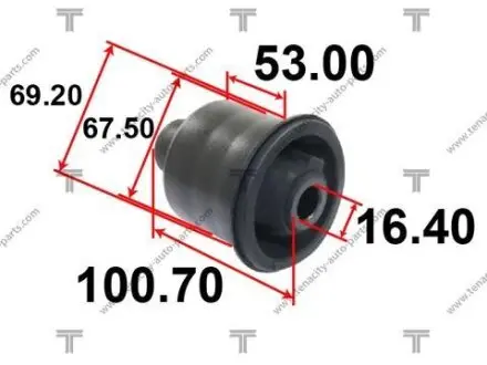 Сайлентблок рычага toyota (13-) corolla TENACITY AAMTO1147