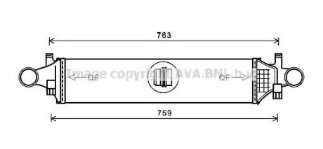Охолоджувач наддувального повітря AVA AVA COOLING MSA4658