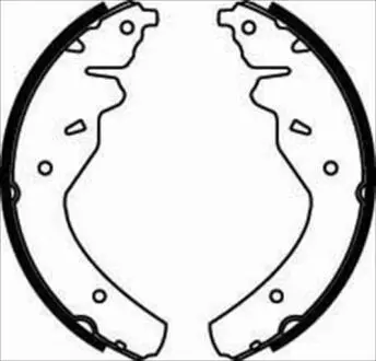 Гальмівні колодки барабанні STARLINE BC 07450 (фото 1)