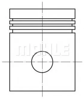 Поршень Opel Astra G/H/Vectra B/C 1.8 16V 95-05 (81.00mm/+0.50) MAHLE MAHLE / KNECHT 012 02 01