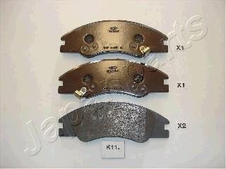 KIA гальмівні колодки передн.Cerato 04- JAPANPARTS PA-K11AF