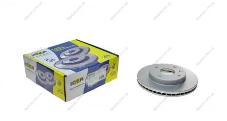 Диск гальмівний (передній) Chevrolet Lacetti/Nubira/Epica/Evanda/Rezzo 05- (256x24)(з покр.)(вент.) ICER 78BD8338-2