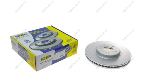 Диск гальмівний (передній) Audi A4/A5/A6/A7/Q5 07-18/VW Phaeton 04-16 (320х30) (з покр.) (вент.) ICER 78BD4039-2 (фото 1)