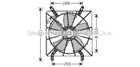AVA HONDA Вентилятор радіатора CR-V 2.0 02- AVA AVA COOLING HD7519