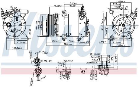 Компресор кондиціонера NISSENS 89571