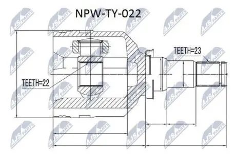 Пыльник шруса Nty NPWTY022