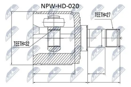 Шрус Nty NPWHD020