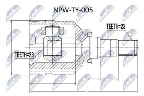 Шрус Nty NPWTY005 (фото 1)
