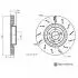BLUE PRINT DB диск гальмівний перед. W177/W247 ADU1743113 BLUE PRINT ADU1743113