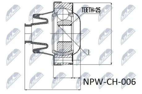 Шрус полуоси Nty NPWCH006