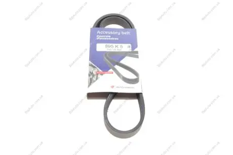 Ремінь генератора Ford Focus 2.5 ST 05-12/Mitsubishi Lancer 1.5/1.6 08- (5PK895) HUTCHINSON 895 K 5