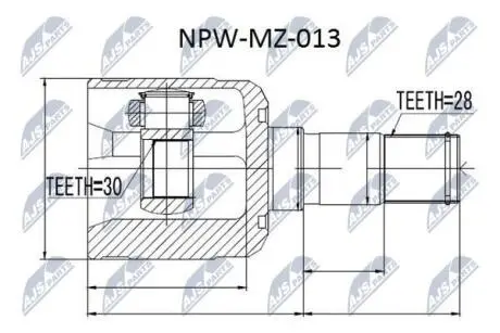 Шрус Nty NPWMZ013 (фото 1)