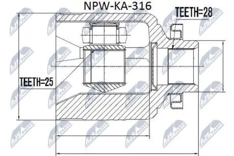 Шрус Nty NPWKA316