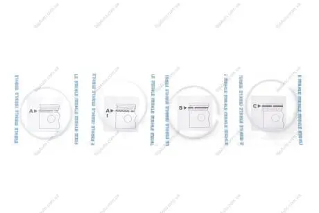 Кільця поршневі Ford Mondeo 2.0 EcoBoost 10- (87.50mm/STD) MAHLE MAHLE / KNECHT 013 RS 10101 0N0