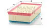 Фільтр повітряний CITROEN C5II 3.0V6HDIFAP DT20C -FILTER MANN C30190 (фото 3)