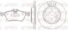 REMSA BMW К-кт гальм. колодки + диски передн.MINI Cooper,One 01- 8864.00 REMSA 8864.00