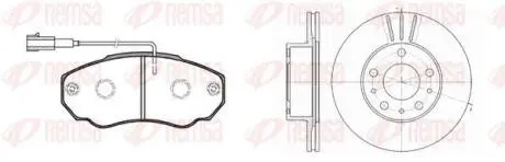 CITROEN К-т гальмівних колодок + диски JUMPER 1000/1400kg REMSA 8960.00