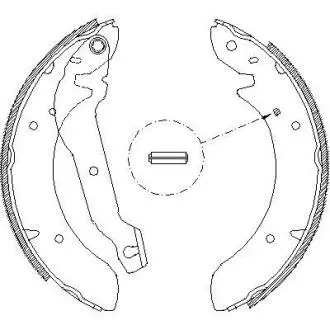 FORD Щоки гальмівні 228X45 TAUNUS 79-, SONATA 3.0 BENDIX REMSA 4054.00