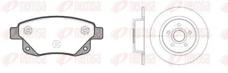 FORD К-кт гальмівні колодки + диски задн.Transit 06- REMSA 81252.01