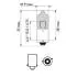 Автомобiльна лампа: 12 [В] H6W BlueVision ultra 6W цоколь BAX9s PHILIPS 12036BVCP (фото 3)