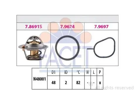 Термостат FACET 7.8691