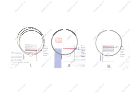 Кільця поршневі Opel Astra H 1.6 07-10 (79.00mm/STD) (1.2-1.2-2) NPR 120 035 0009 00