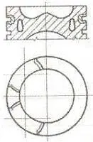Поршень (85 мм) Citroen - RHD (DW10CB),RHD (DW10CTED4),RHE (DW10CTED4),RHH (DW10CTED4) NURAL 8744310000