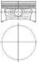 Поршень (81,1+0,5мм) Ford - RDA,RDB,RKA,RKB,RKC,RKF,RKH,RKJ,RKK,RQB,RQC NURAL 8778650700 (фото 1)